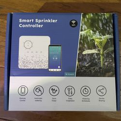 Smart Sprinkler Controller, 8-Zone Indoor WiFi Irrigation Controller, App Enabled, Simple Automated Watering Scheduling, Local Weather Intelligence, R