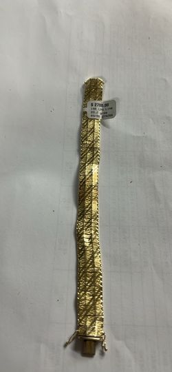 14k mesh link bracelet