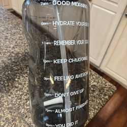 Large Motivational Water Bottle