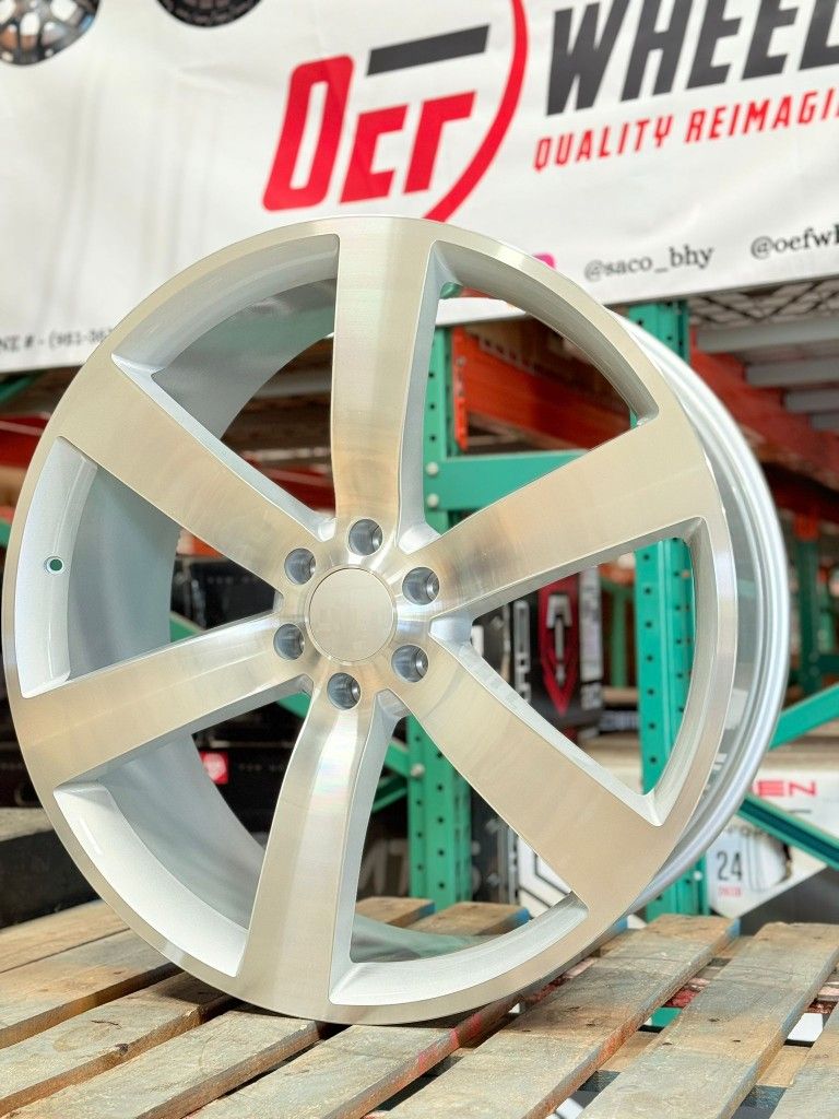 New Wheels 26" TBSS Rep Silver RIMS FIT 6LUG TAHOE SILVERADO YUKON SIERRA set Of 4