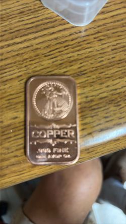 Cooper coin one ounce   $7  any quantity