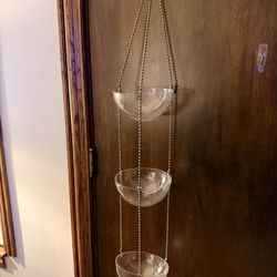 RARE Vintage Mid Mod Lucite Tiered Hanging Bowls