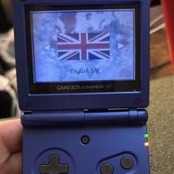 Gameboy Advanced Sp With Backlight. 
