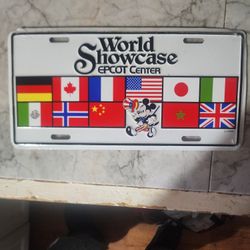 1989 Disney License Plate 