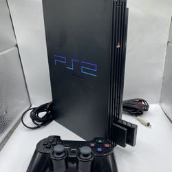 Sony PlayStation 2 PS2 Fat Console w/wireless Controller & Cords - Tested Retro
