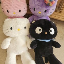 Lot Of 4 Hello Kitty Build A Bear Plush Toys