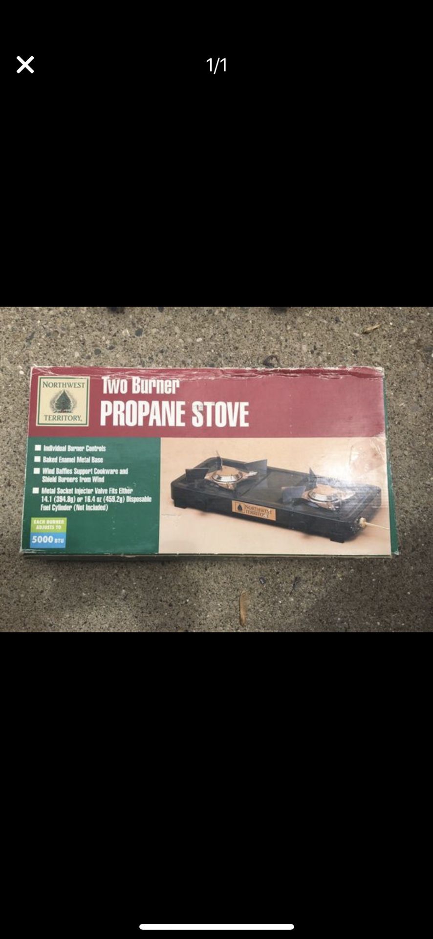 Two burner propane stove