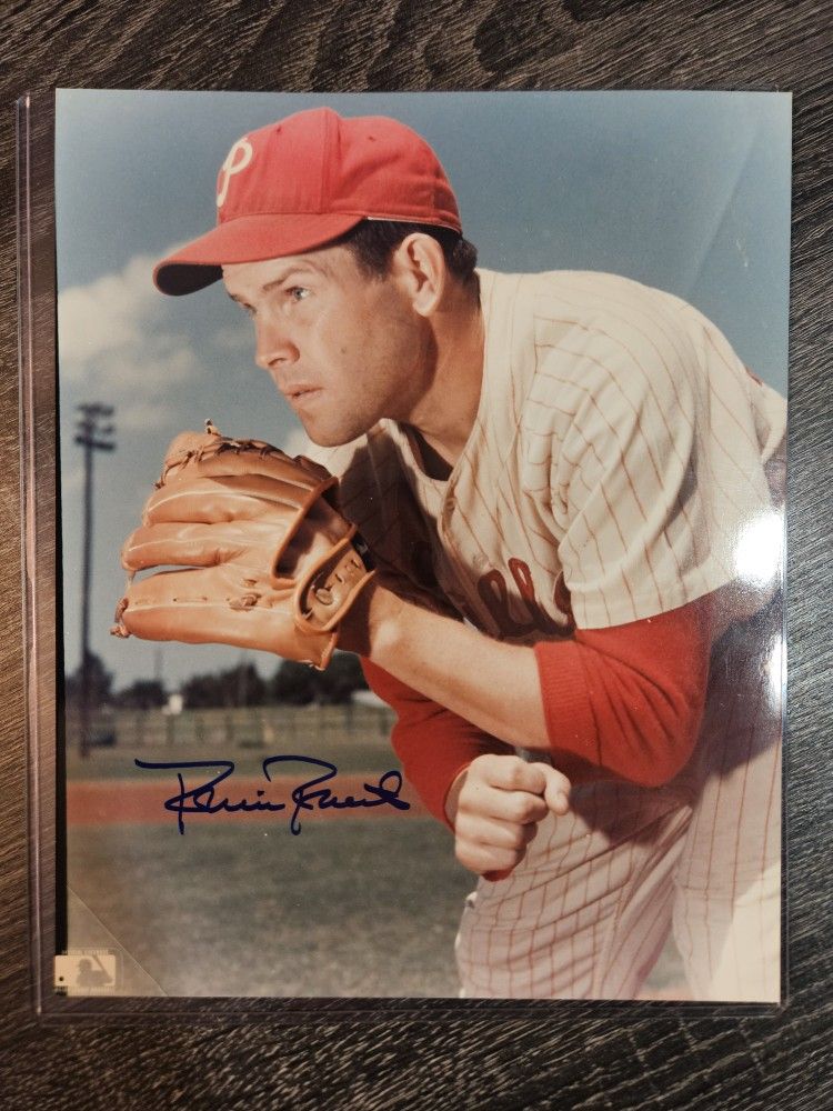 Signed Robin Roberts Philadelphia Phillies 8x10 Photo Autograph MLB Baseball Picture Auto