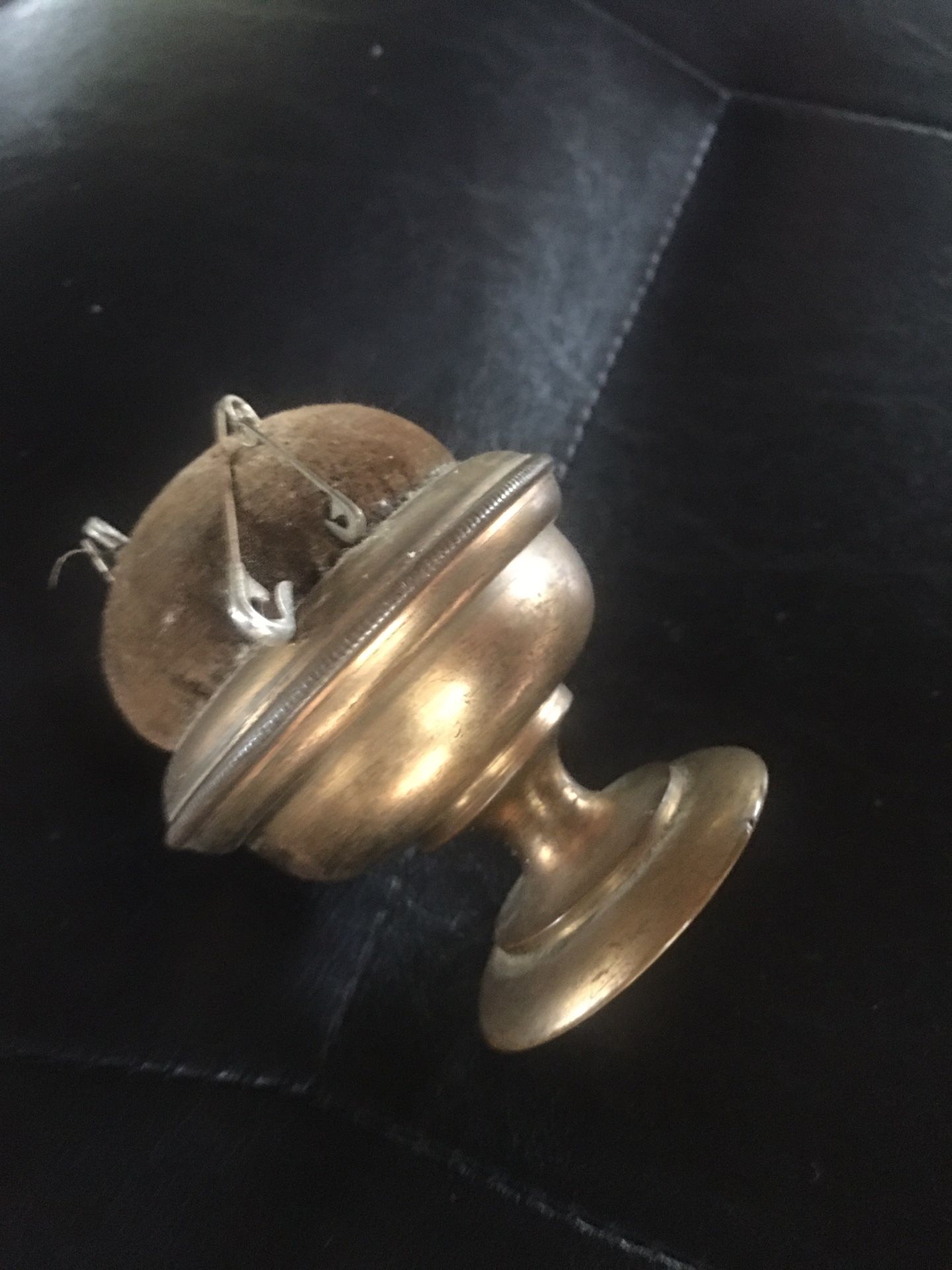 Vintage pincushion brass