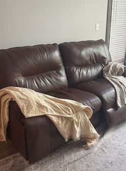 Leather Reclining Couch