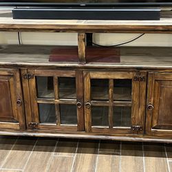 Wood Tv Stand With Cabinets