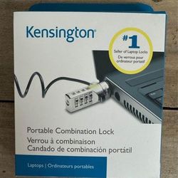NEW in BOX Kensington Combination Cable Lock for Laptops and Other Devices just $7