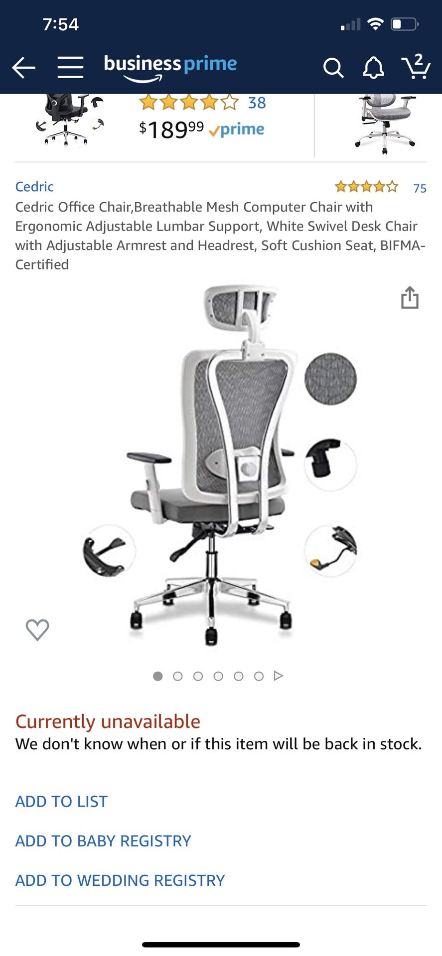 Cedric office chair, breathable, ergonomic