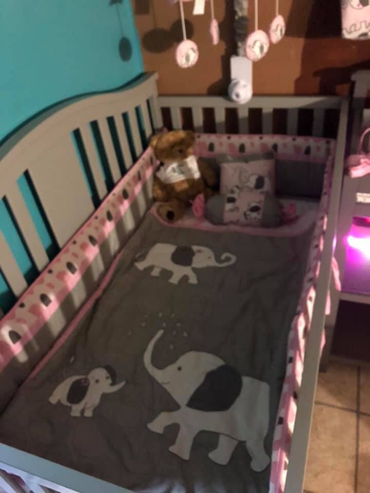 Crib and changing table