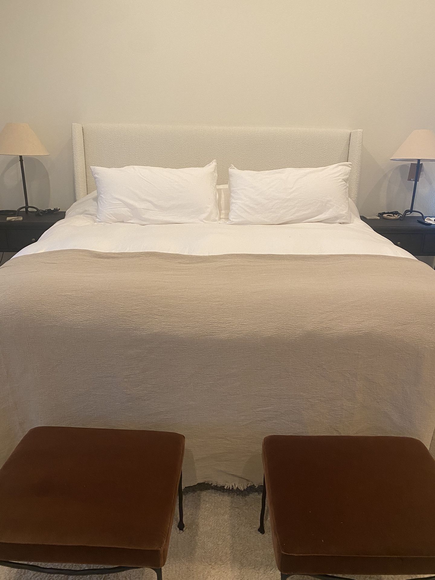 Lulu & Georgia King Bed Frame White