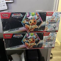 Scarlet & violet prismatic evolutions surprise box
