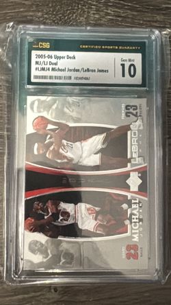 LeBron James and Michael Jordan Upper Deck Basketball Cards