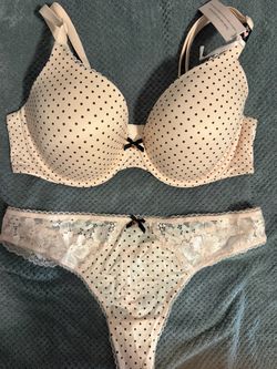 Polka Dot Bra and Thong Set