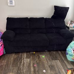 Ashley’s Furniture Onyx Corduroy Couch 