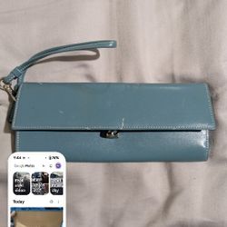 Coach French Leather Wallet Wristlet 