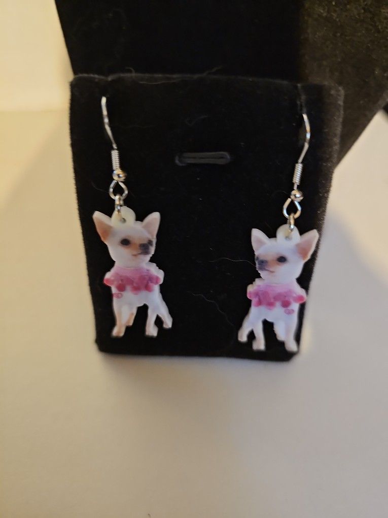 New Chihuahua Dog Earrings 