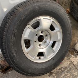 Two Tires & Rims Size 265 / 70R17 For Silverado Or GMC