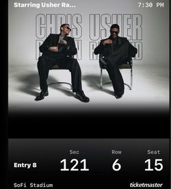 Chris Brown - Usher Tickets 9/26