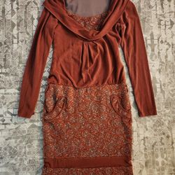 Appeline Orange Women's Sweaterdress Pencil Skirt Size 5.5 US European 36