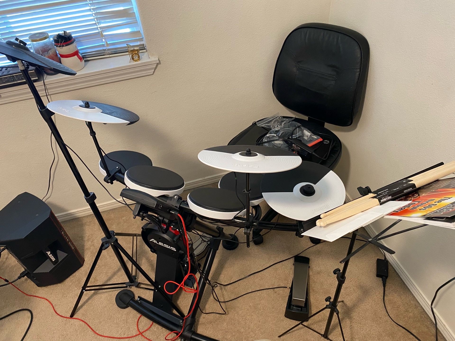 Roland TD-1 V-Drums Electronic Drum Set Kit Upgraded All U Need
