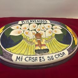 Mexican Talavera Welcome Sign 