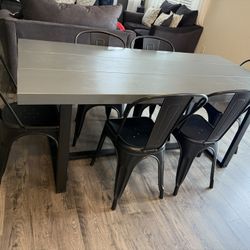 Dinner Table And Two Stools