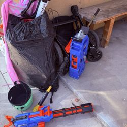 Nerf Guns And Stroller 