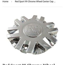 Red Sport 99 Chrome Weel Center