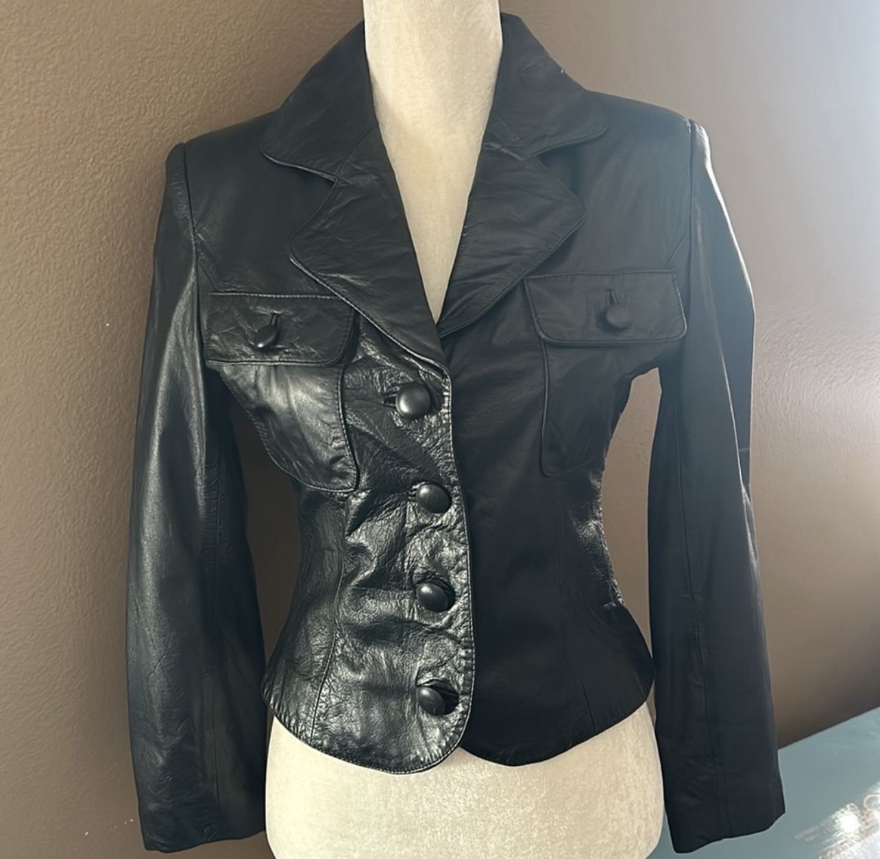 Vintage Wilson’s Black leather Jacket