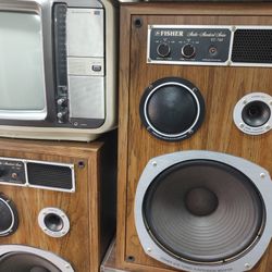 Vintage Fisher St-740 Speaker Tested And Works... Great Sound.. 3 Way