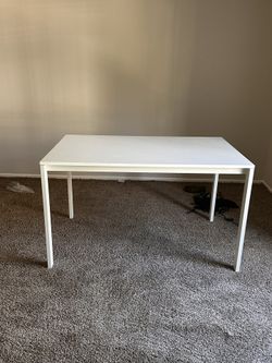 White Ikea Melltorp Table