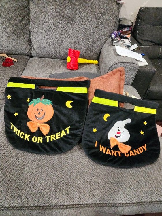 Two Trick or Treat Candy Bags