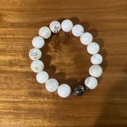 White Beaded Bracelet