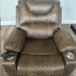 Power Lift Recliner with Heat & Massage (Free Delivery)