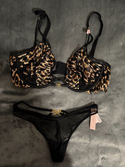 Victoria's Secret Leopard Print Lingerie Set