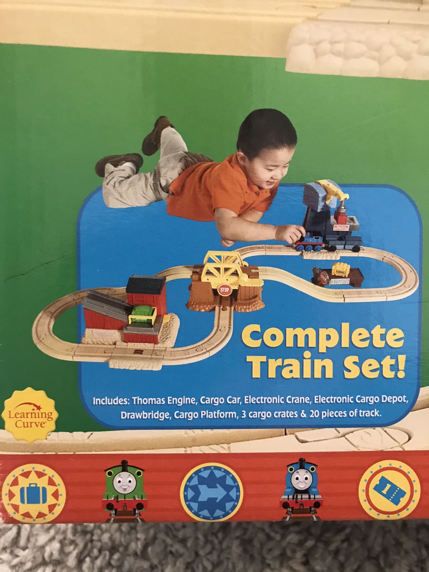 Thomas & Friends Interactive Learning Railway Lift & Load Crane  display picture 1