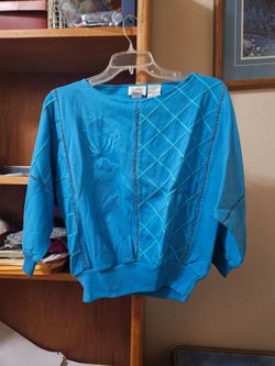 Bonnie And Bill New York Blue L/S Sweatshirt Small Mint Vintage
