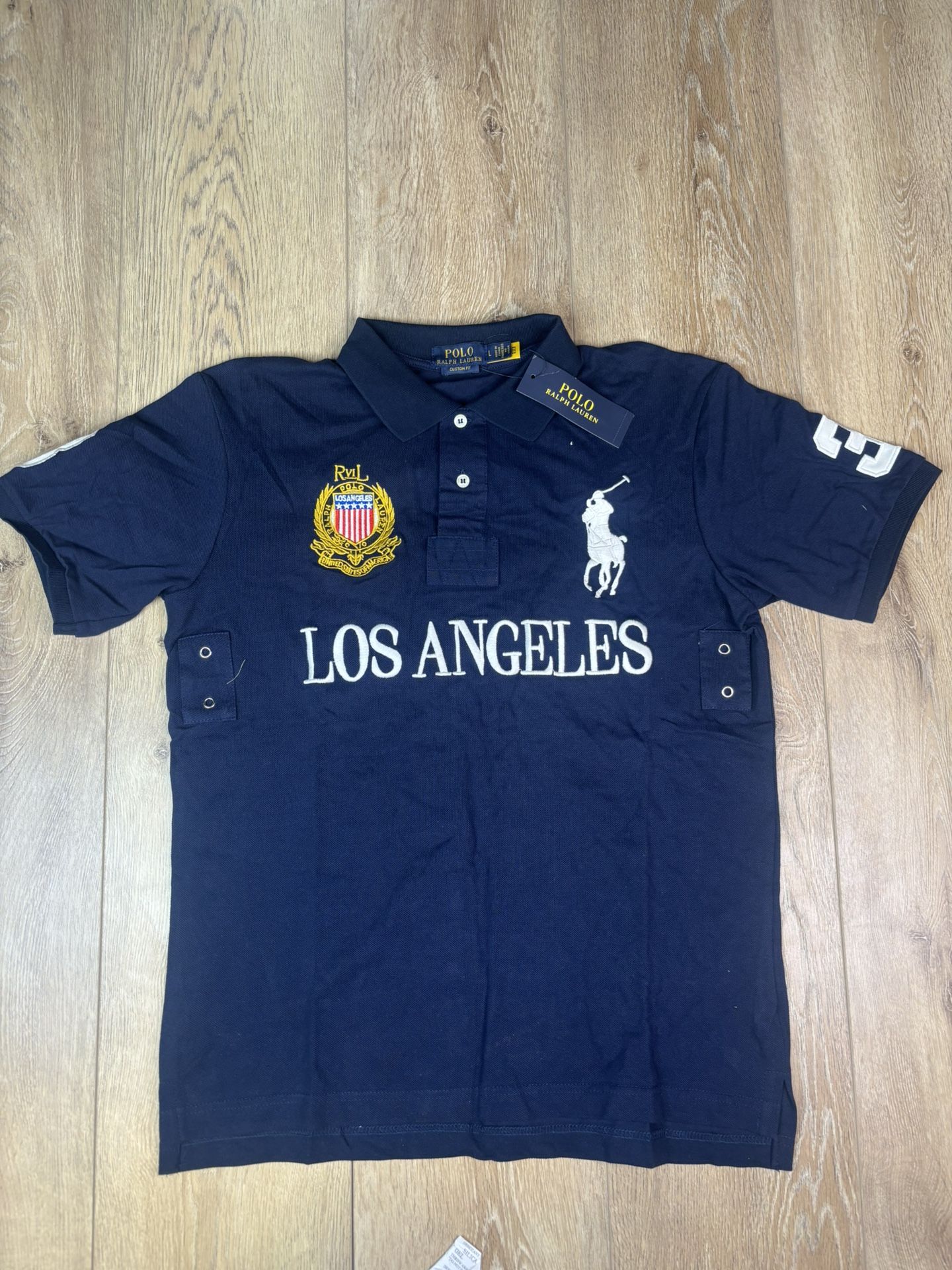 Navy Blue Los English Ralph Lauren Polo Shirt