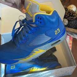 Laney Blue Jordan 5s