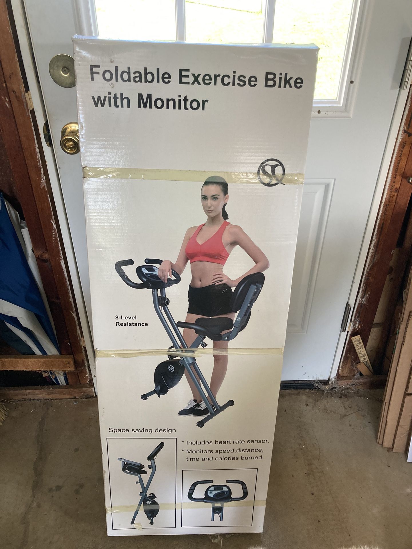 Foldable Exercise Bike w/monitor BRAND NEW