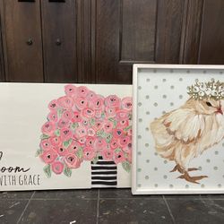 Girls/baby Room Frames