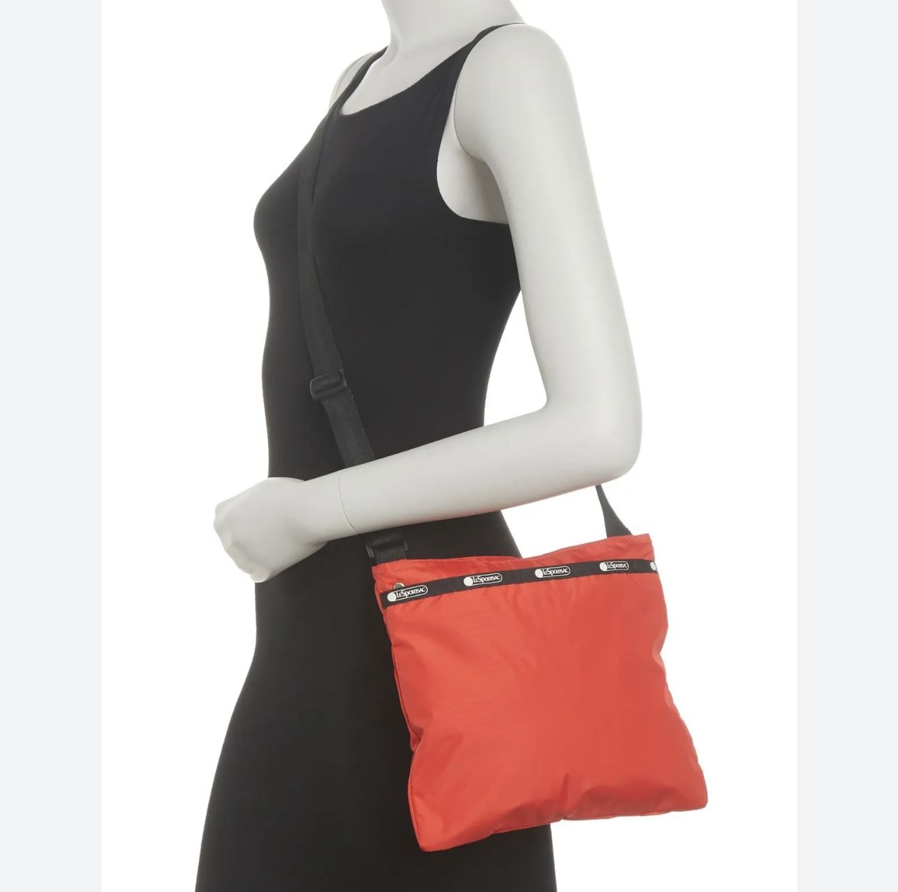 NWOT Lesportsac Madison Slim Crossbody In Jet Red