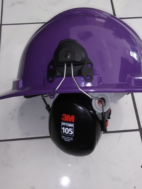 Hard Hat With Ear Muffs