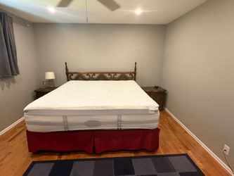 King size bed frame & mattess
