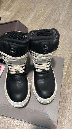 Rick Owens Geobaskets chrome size 43